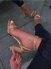Heel Rhinestone Sexy Transparent High Heels Sandals Female New Summer Party Dress Shoes Women Pumps Plus Size_vogvips.com