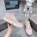 In-Stock Genuine Leather Thick-Soled Low-Top Couple's Black And White Lace-Up Triangle Logo Dark Style High Street_vogvips.com