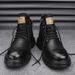 European Warm Series Winter British Style Men's Fleece-Lined High-Top Work Youth New Casual Shoes Fashion Lace-Up Martin Boots_vogvips.com