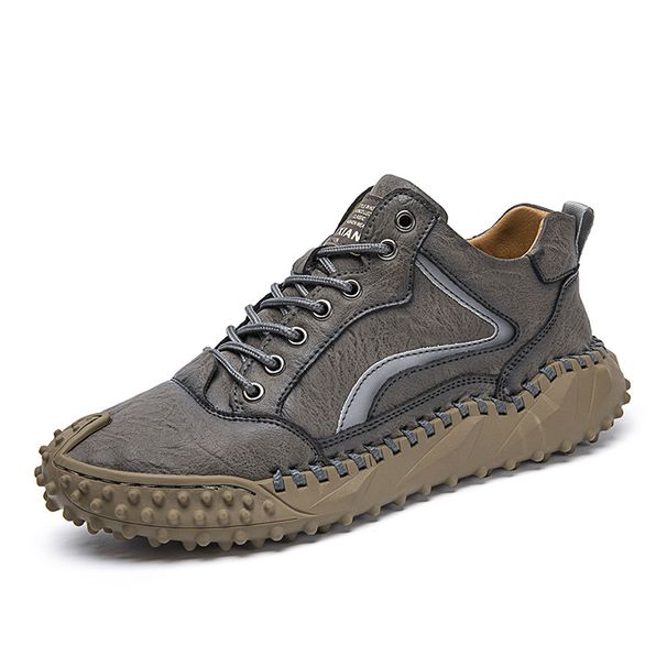 Suitable For All Seasons 2025 New Men's Large Size Handmade Casual Leather Shoes_vogvips.com