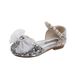 New Bow Girl Princess Girl Baby Princess Sandals Single Shoe Leather Dance Show Shoes_vogvips.com