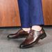 Euro Step 2025 Spring New Formal Casual Genuine Trendy Big Toe Men's Leather British Style Gentleman Shoes_vogvips.com