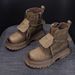 Martin Boots Women's Retro Casual Simple Versatile Short Boots Travel Mountaineering Rhubarb Boots_vogvips.com