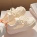 Mh Breathable White Sneakers For Women 2025 Summer New Versatile Chic Paired With Skirts Casual Thick-Soled Sports_vogvips.com