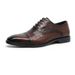 Euro Step Summer Business Formal Crocodile Pattern Embossed Men's Genuine Leather Cow Carved Oxford Shoes_vogvips.com