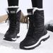 Snow Boots For Women In Winter, Lightweight, High Top, Warm, Plush, Waterproof, Anti Slip, Outdoor Skiing Cotton Shoes_vogvips.com