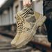 European Warm Series Camouflage Canvas Martin High Top Autumn Workwear Yellow Men Cotton Shoes Large Size Four Seasons Warm Snow Boots_vogvips.com