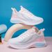 Spring And Autumn New Breathable Trendy Student Running Export Lightweight Lace-up Thick-soled Women's Sports_vogvips.com