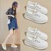 Little White Shoes Female Students Breathable Thick-soled Heightening Shoes Casual Street Shooting Shoes Board Shoes_vogvips.com