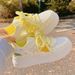 Unique, Stylish, Thick-soled Heart-patterned White Women, 2026 Spring/summer Mesh Casual Shoes, Versatile For Students_vogvips.com