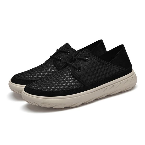 Shoes Men's Leather Mesh Men's Shoes Sports Casual Running Sneakers Handmade Shoes_vogvips.com