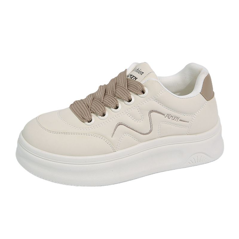 Minimalist White Platform Shoes - Spring Sneakers (Air Cushion+Non-Slip) | Slip-Resistant Comfort Walking Shoes_vogvips.com