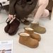 Vintage Fleece-Lined Thickened Warm Snow Boots For Women Autumn Winter New Comfortable Versatile Lightweight Furry_vogvips.com