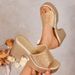 Plus Size High Heeled Sandals For Women Outdoor Summer Style Chunky Sequined Heel European American Style_vogvips.com