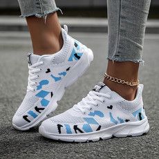 2025New Comfortable Casual Mesh Breathable Plus Size36-42Feiwei Women's Lightweight Sports Shoes Camouflage Series Running Shoes_vogvips.com