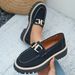SHLIANG New Fashion British Style Women's Flats Thick Bottom Casual Loafers Round Toe Rubber Spring Autumn Flat Shoes X0047_vogvips.com