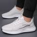 Mesh Leather New Men's Hollow Breathable Non-slip Sports Fashion Running Shoes Casual Versatile_vogvips.com