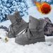 Thickened Winter Warm Snow Women, Large Size Furry Short With Fleece, Thick Sole Boots For Northeast_vogvips.com