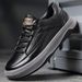 Trendy Autumn New Genuine Leather Sports Casual Sneakers Men's Slanted Toe Comfortable Versatile Clown Shoes_vogvips.com