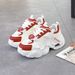 Women's Thick-soled Dad 2026 New Spring Hot-selling Women's Versatile Height-increasing Sports White Casual Shoes 2805_vogvips.com