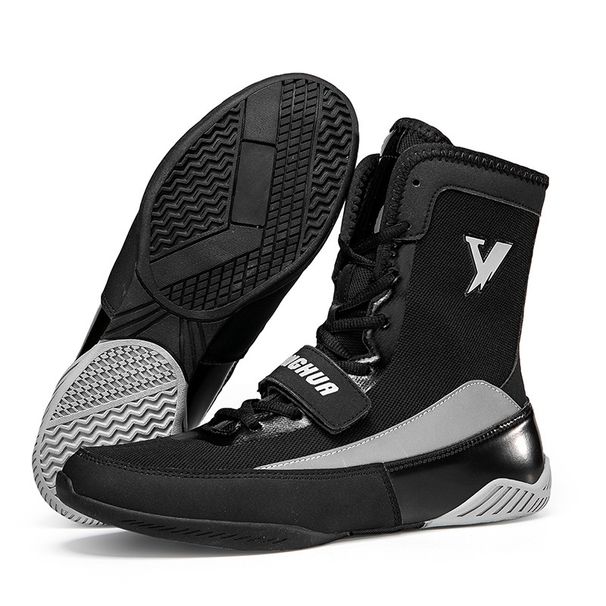 Supply New Boxing Shoes Men's Zhongbang Sanda Shoes Fighting Training Shoes Wrestling Shoes Men's And Women's Boxing Competition Shoes_vogvips.com