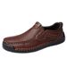 Men's Loafers British-Style Driving Shoes Autumn And Winter Casual Shoes Fashion Slip-On Leather Shoes_vogvips.com