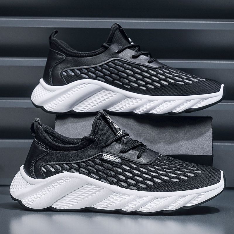 Beijiang Wolf Spring Summer Hollow Lightweight Breathable Mesh Men's Casual Sports Shoes_vogvips.com