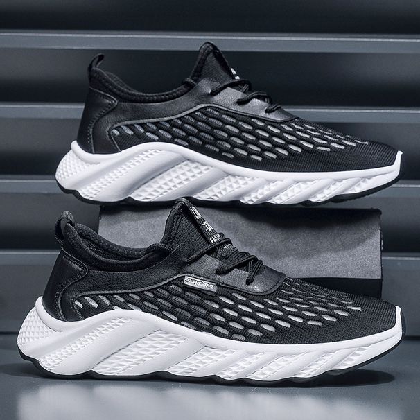 Beijiang Wolf Spring Summer Hollow Lightweight Breathable Mesh Men's Casual Sports Shoes_vogvips.com