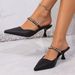 Sandals Women's New Line With Rhinestone Sequin Pointy Stiletto Heels_vogvips.com