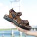 Hot Sale Summer Outdoor Non-slip Beach Sandals Handmade Genuine Leather Men's Shoes Fashion Men Sneakers_vogvips.com