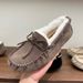 Sangpo Village Sheepskin Integrated Loafers Women's Winter Flat Cotton Shoes Wool Snow Boots Slip-On_vogvips.com