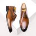 Men's Genuine Leather Derby Shoes, Classic Business Oxfords For Formal Office Commute And Smart Casual Wear_vogvips.com