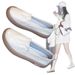 Comfortable Flat White Women, 2024 New Summer Model, Breathable, Thin, Wear-resistant, Soft-soled Slip-on Shoes For_vogvips.com