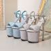 Waterproof Platform Bright Leather High-heeled Sandals Summernew Arrival Open Toe Sexyeasiest For Match High Heels One-word Buckle Shoes_vogvips.com