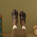 Women's Vintage Thick Heel Leather Camellia Loafers – Waterproof & Comfortable Oxfords For Commute & Dress_vogvips.com