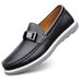 Casual Shoes Leather New Trend, Lightweight, Anti Slip, Wear-resistant, Fashionable Men's Bean Shoe Covers, Foot_vogvips.com