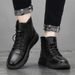 Men's Classic Chelsea Boots Waterproof Slip-On Ankle Boots With Side Zipper Comfortable Casual Shoes For Men_vogvips.com