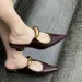 Black High-heeled For Women 2024 New Style Toe With Pointed Tips Womens Shoes Sandals Zapatos De Mujer_vogvips.com