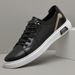 Men's Casual Shoes Large Size Round Head Low-top Single Shoes Trendy Leather White Shoes Board Shoes_vogvips.com