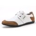 Euro Step Lace-up Driving Four Seasons Men's Soft Surface Casual Loafers Youth Leather Shoes Comfortable_vogvips.com