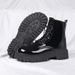 European Warm Series Men's Martin High Top British Style Motorcycle Long Workwear Boots Summer Height Increasing Thick Sole Mid-Top Leather_vogvips.com