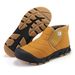 Winter Warm And Thick Cotton Shoes With Velvet, Low Cut Short Boots For Men, Large Snow Boots_vogvips.com