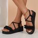 2026 Women Summer Sandals Leisure Wedges Shoes Soft EVA Sole Light Weight Elastic Back Strap Girls Student Platform_vogvips.com