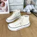 Women S New Retro Low Sneakers For Canvas Round Toe Crossed Causal Flats High Top Shoes_vogvips.com