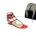 High Version 2025 Rivet Flat New Summer One Button Fashion Versatile Liuding Pinch Toe Roman Shoes Women's Cool_vogvips.com