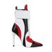 Women's Plus Size 44 High Heel Short Boots Color Block Pointed Toe Music Festival Hot Girl Shoe_vogvips.com