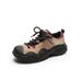 Women's Casual Fashion Sports Shoes Color Block Lace Up Outdoor Hiking Mountaineering Ugly Cute New Style_vogvips.com