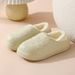 Waterproof Home Bear Cotton Shoes For Women, Autumn And Winter Warm Couple Thick Sole Closed Heel Outdoor Fleece Lined_vogvips.com