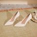 Stiletto Heel Pointed Toe Combination Stitched Edge High Heels For Women Suede Solid Color Large Wide 41 42 43 Small_vogvips.com