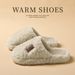 Hairy Cotton Slippers For Women, Autumn And Winter New Styles For Home Furnishings, Thick Soled Warm And Luxurious Slippers For Men_vogvips.com